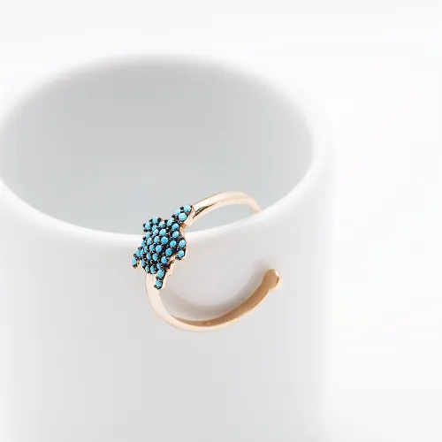 Turkish Turquoise Turtle 925 Sterling Silver Ring