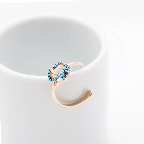Turkish Turquoise Elephant 925 Sterling Silver Ring