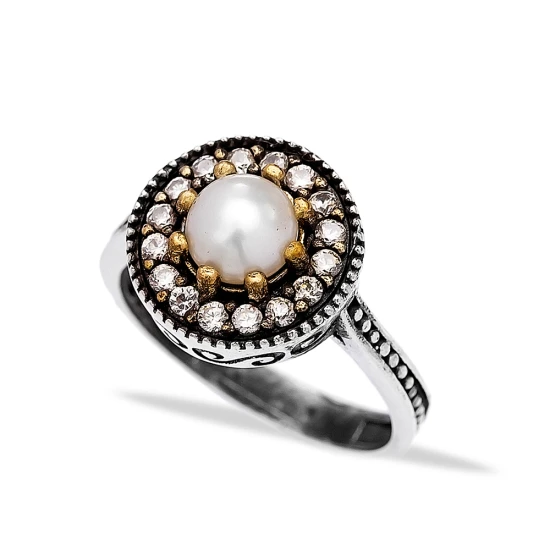 Turkish Wholesale Ottoman 925 Silver Ring - Sade 925 Silver Jewelry