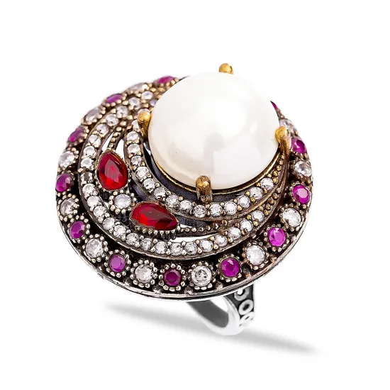 Ottoman Design Wholesale Handcrafted Authentic Silver Ring Ottoman Design Wholesale Handcrafted Authentic Silver Ring