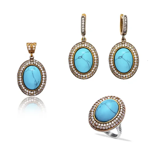 Oval Shape Turkish Authentic Handcrafted Wholesale Silver Set Jewelry 925 Silver Jewelry Oval Shape Turkish Authentic Handcrafted Wholesale Silver Set Jewelry 925 Silver Jewelry