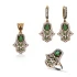 Made in Turkey Hamsa 925 Sterling Silver Set