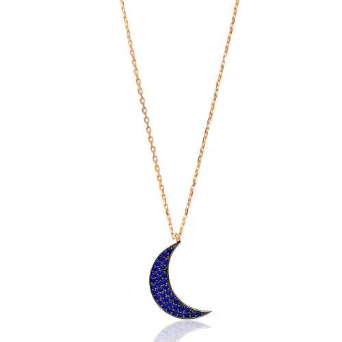Made in Turkey Moon 925 Sterling Silver Pendant