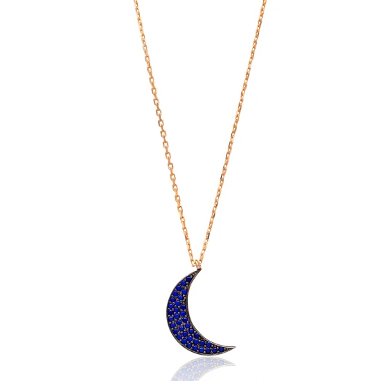 Made in Turkey Moon 925 Sterling Silver Pendant