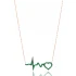 Turkish 925 Sterling Silver Heartbeat Pendant