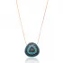 Turkish Evil Eye Convex 925 Silver Pendant