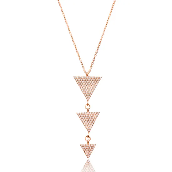 Turkish Handmade Triangle Sterling Silver Pendant