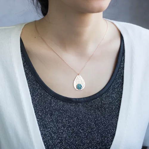 Turkish Handmade Simple Hammered Silver Pendant