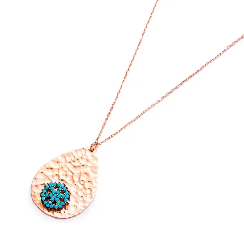 Turkish Handmade Simple Hammered Silver Pendant