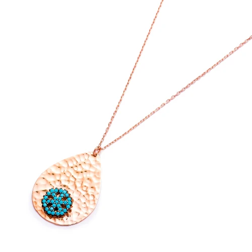 Turkish Handmade Simple Hammered Silver Pendant