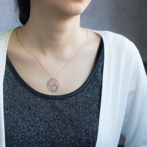 Turkish Simple Hammered Silver Pendant Wholesale