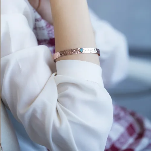 Wholesale Handmade Turkish Sterling Silver Hammered Cuff Bangle