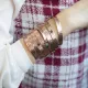 Made in Turkey Hammered 925 Sterling Silver Bangle
