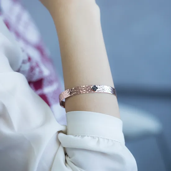 Wholesale Handmade Turkish Sterling Silver Hammered Cuff Bangle