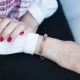 Made in Turkey Hammered 925 Silver Bracelet