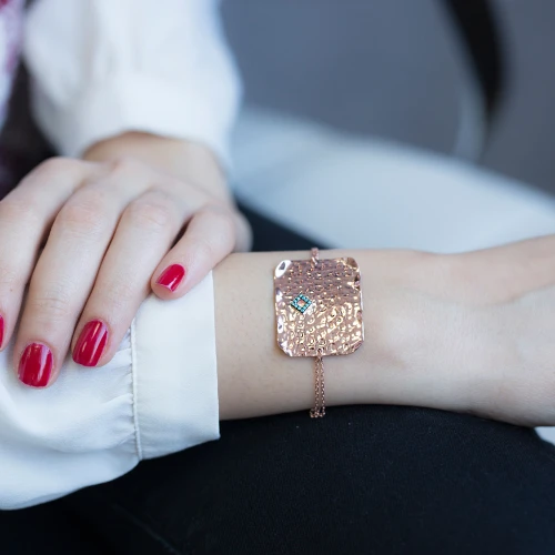 Turkish 925 Sterling Silver Hammered Bracelet