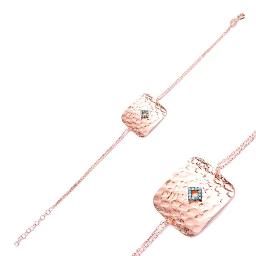 Made in Turkey Hammered Bracelet in 925 Sterling Silver