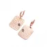Modern Dainty Hammered 925 Sterling Silver Earring