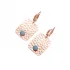 Modern Dainty Hammered 925 Sterling Silver Earring