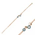Turkish Four Circle Sterling Silver Bracelet