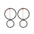 Turkish 925 Sterling Silver Circle Dangle Earrings