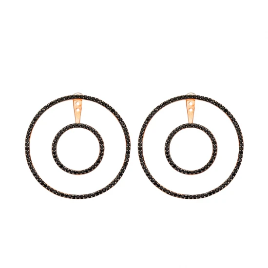 Turkish Circle Dangle Sterling Silver Earrings | 925 Sterling Silver Wholesale | Sade Silver Turkish Circle Dangle Sterling Silver Earrings - Sade 925 Silver Jewelry