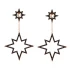 Turkish Pole Star Earrings in 925 Sterling Silver