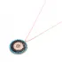 Made in Turkey Evil Eye Round Sterling Silver Pendant