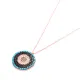 Made in Turkey Evil Eye Round Sterling Silver Pendant Made in Turkey Evil Eye Round Sterling Silver Pendant