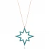 Turkish Star Nano Turquoise 925 Sterling Silver Pendant