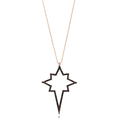 Made in Turkey Pole Star Sterling Silver Pendant