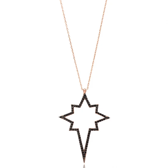 Made in Turkey Pole Star Sterling Silver Pendant