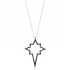 Made in Turkey Pole Star Sterling Silver Pendant