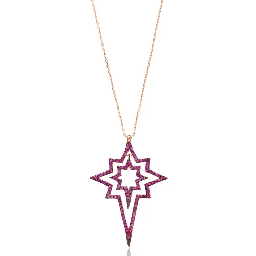Turkish Pole Star Pendant in 925 Sterling Silver