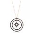 Turkish Pole Star With Open Circle 925 Silver Pendant