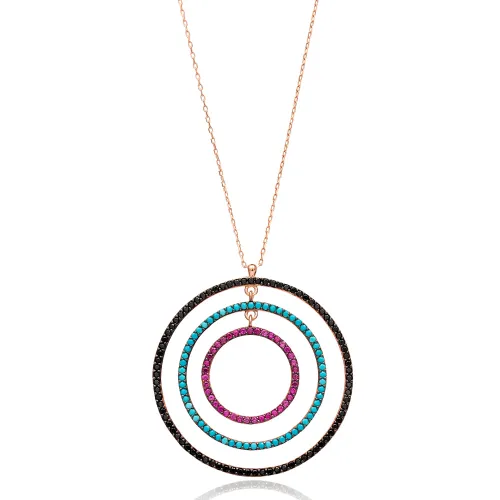 Turkish Open Circle 925 Sterling Silver Pendant