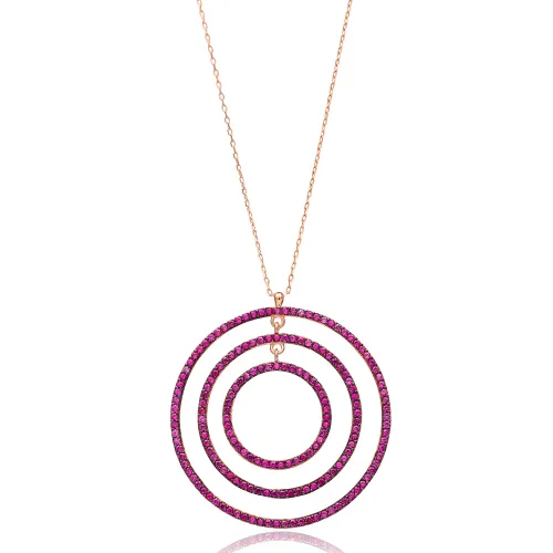Made in Turkey Open Circle 925 Sterling Silver Pendant
