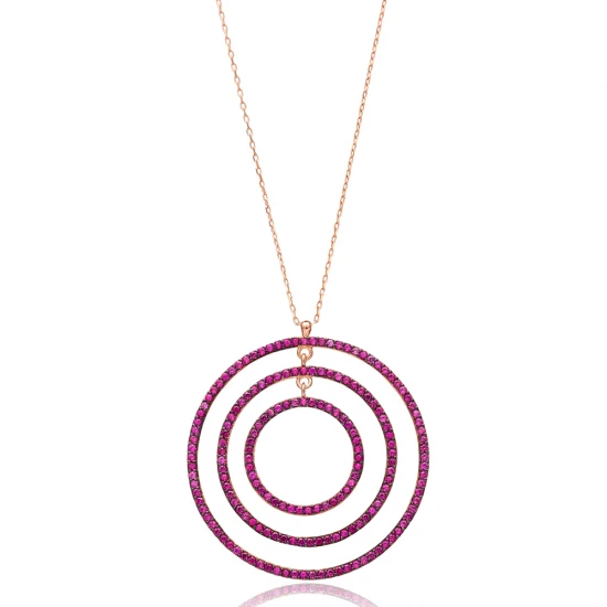 Made in Turkey Open Circle 925 Sterling Silver Pendant