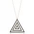 Turkish Open Triangle Sterling Silver Pendant