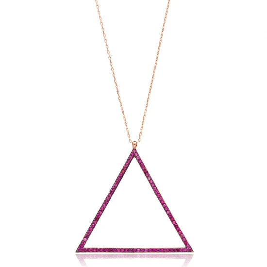 Turkish Open Triangle 925 Sterling Silver Pendant Turkish Open Triangle 925 Sterling Silver Pendant