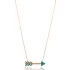 Turkish Nano Turquoise Arrow Sterling Silver Necklace