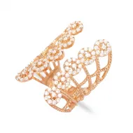 Adjustable Silver Zircon Stone Ring Wholesale Handmade 925 Sterling Silver