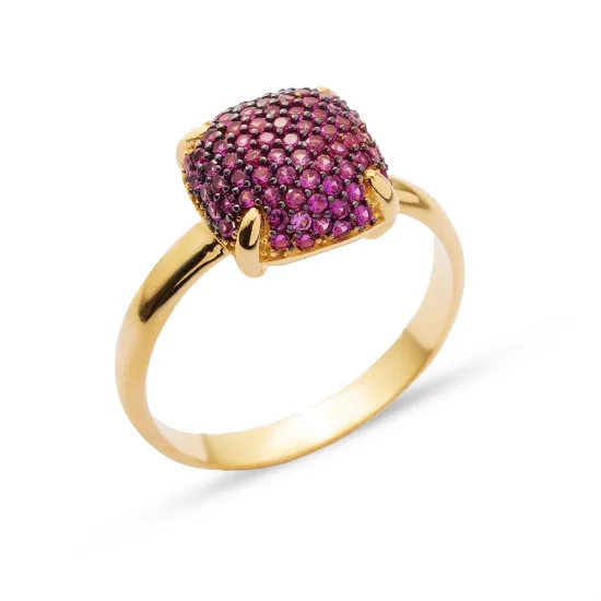 Made in Turkey Cushion Shape 925 Sterling Silver Ring Made in Turkey Cushion Shape 925 Sterling Silver Ring