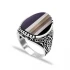 Onyx Men Sterling Silver Ring Made in Turkey