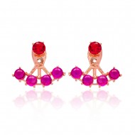 Silver Ear Jacket Earring Turkish Wholesale Handcrafted Jewelry