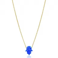Opal Hamsa Pendant In Turkish Wholesale 925 Sterling Silver