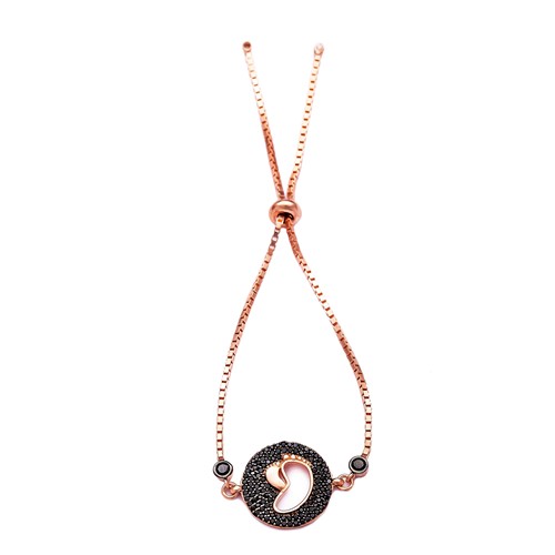 Turkish Adjustable Feet Tennis Sterling Silver Bracelet