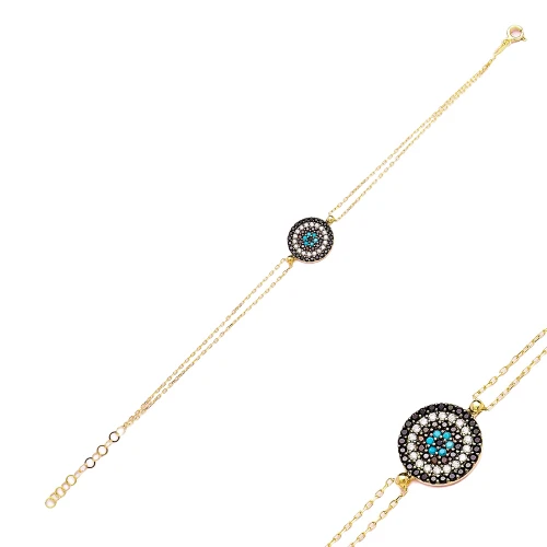 Made in Turkey Evil Eye Bracelet 925 Sterling Silver