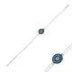 Turkish Evil Eye Bracelet 925 Sterling Silver