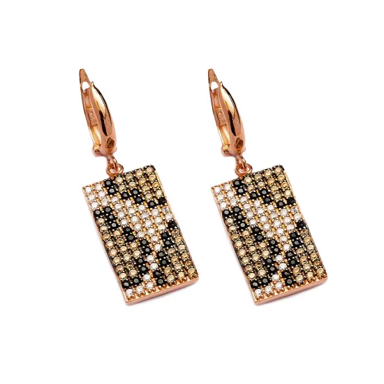 Turkish 925 Sterling Silver Leopard Earrings Turkish 925 Sterling Silver Leopard Earrings